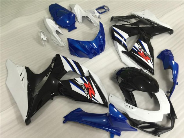 09-16 Weiß Blau Schwarz GSXR 1000 Motorrad Verkleidungen
