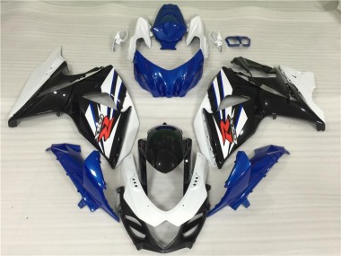 09-16 Weiß Blau Schwarz GSXR 1000 Motorrad Verkleidungen
