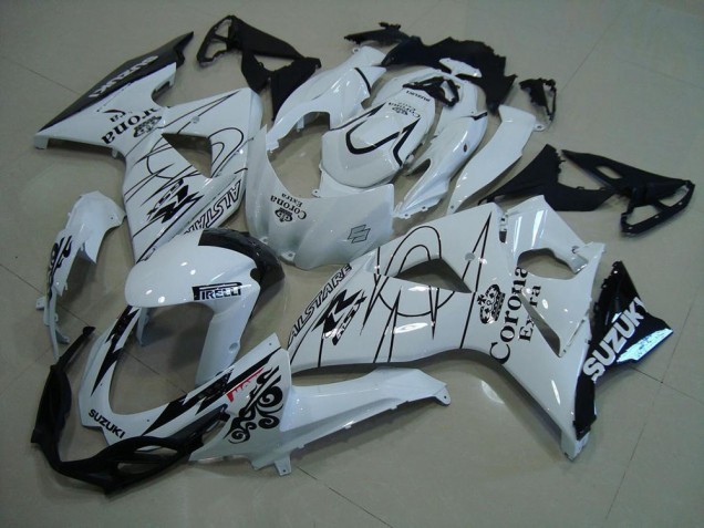 09-16 Weiß Corona GSXR 1000 Motorrad Verkleidung 09-16 Weiß Corona GSXR 1000 Motorrad Verkleidung