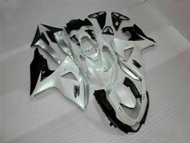 09-16 Weiß Schwarz GSXR 1000 Motorrad Verkleidung
