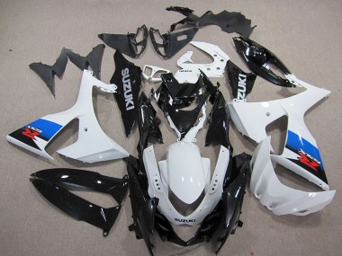 09-16 Weiß Schwarz GSXR 1000 Motorrad Verkleidung & Plastik
