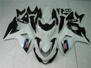 09-16 Weiß Schwarz GSXR 1000 Motorrad Vollverkleidung