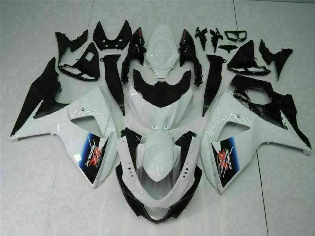 09-16 Weiß Schwarz GSXR 1000 Motorrad Vollverkleidung 09-16 Weiß Schwarz GSXR 1000 Motorrad Vollverkleidung