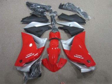 11-13 Rot Silber Schwarz CBR125R Motorrad Verkleidung