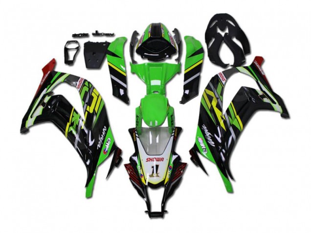 11-15 Grün Schwarz ZX10R Motorrad Verkleidungen