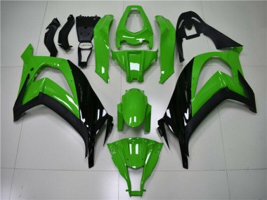 11-15 Grün Schwarz ZX10R Motorrad Vollverkleidung