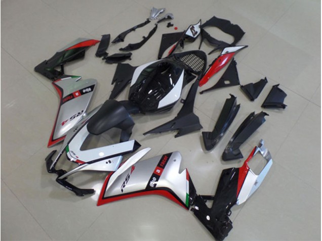 11-18 Schwarz Silber Rot RS4 50 125 Motorrad Vollverkleidung 11-18 Schwarz Silber Rot RS4 50 125 Motorrad Vollverkleidung