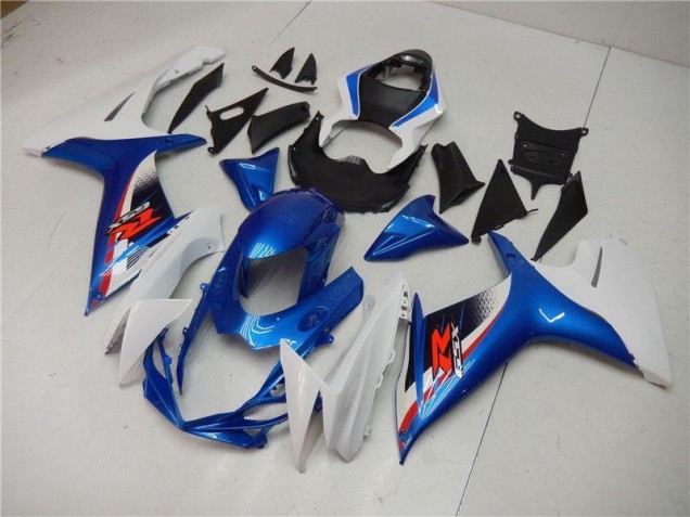 11-21 Blau Weiß GSXR 600/750 Motorrad Vollverkleidung