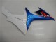 11-21 Blau Weiß GSXR 600/750 Motorrad Vollverkleidung