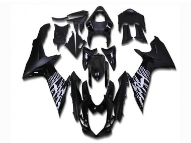 11-21 Matt Schwarz GSXR 600/750 Motorrad Verkleidung
