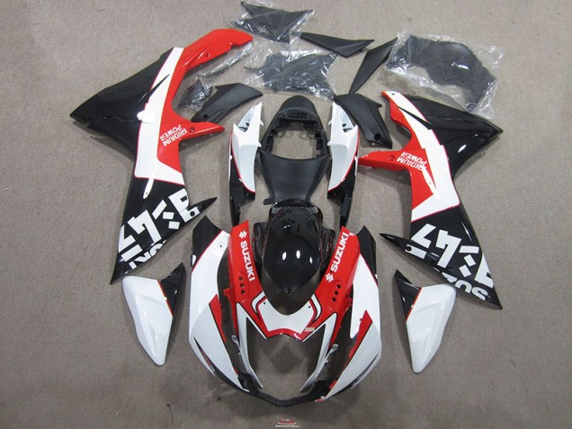 11-21 Schwarz Rot GSXR 750 Motorrad Verkleidung