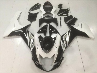 11-21 Schwarz Weiß GSXR 600/750 Motorrad Vollverkleidung