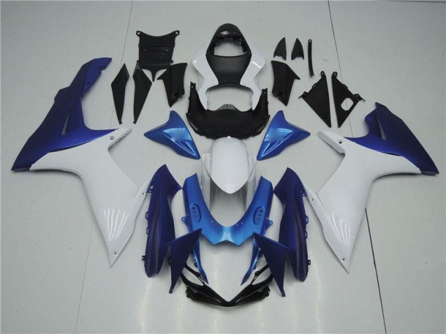 11-21 Weiß Blau GSXR 600/750 Motorrad Verkleidung