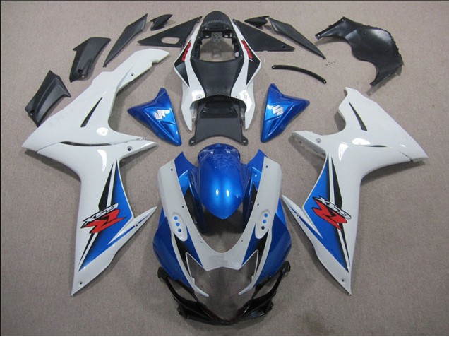 11-21 Weiß Blau GSXR 600 Motorrad Verkleidung