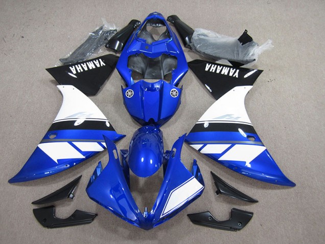 12-14 Blau Schwarz Weiß YZF R1 Motorrad Verkleidung 12-14 Blau Schwarz Weiß YZF R1 Motorrad Verkleidung