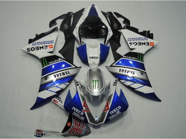 12-14 Blau Weiß IVECO YZF R1 Motorrad Verkleidung