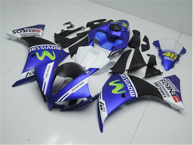 12-14 Blau Weiß Schwarz YZF R1 Motorrad Verkleidung