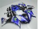 12-14 Blau Weiß Schwarz YZF R1 Motorrad Verkleidung