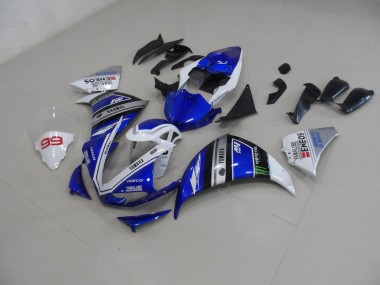 12-14 Blau Weiß YZF R1 Motorrad Verkleidungen