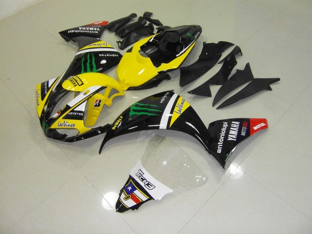 12-14 Gelb Monster YZF R1 Motorrad Verkleidung 12-14 Gelb Monster YZF R1 Motorrad Verkleidung