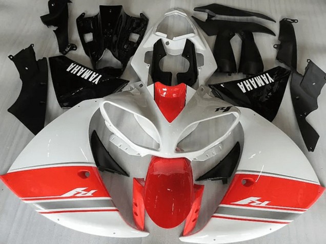 12-14 Racy Rot Weiß Schwarz YZF R1 Motorrad Verkleidung 12-14 Racy Rot Weiß Schwarz YZF R1 Motorrad Verkleidung