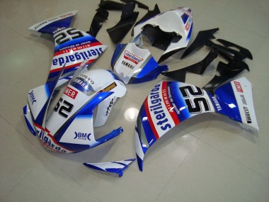 12-14 Weiß Schwarz Sterilgarda YZF R1 Motorrad Verkleidung