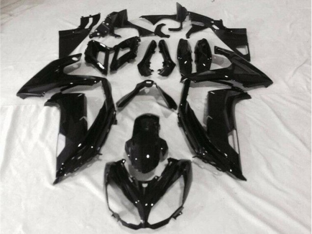 12-16 Glänzend Schwarz EX650 Motorrad Verkleidungen