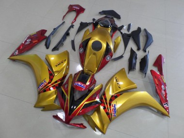 12-16 Gold und Dunkel rot CBR1000RR Motorrad Verkleidung