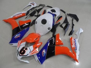 12-16 Orange Weiß TT Legend CBR1000RR Motorrad Verkleidung