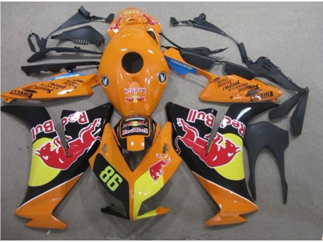 12-16 Rot Bull 86 CBR1000RR Motorrad Verkleidung 12-16 Rot Bull 86 CBR1000RR Motorrad Verkleidung