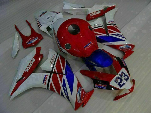 12-16 Rot Weiß Blau 23 CBR1000RR Motorrad Verkleidung