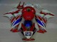12-16 Rot Weiß Blau 23 CBR1000RR Motorrad Verkleidung