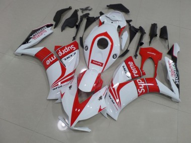 12-16 Rot Weiß Supreme CBR1000RR Motorrad Verkleidung