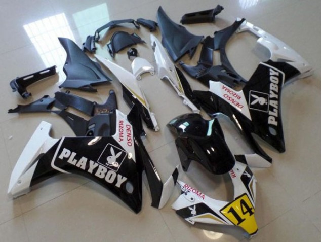 13-15 Schwarz Playboy 14 CBR500RR Motorrad Verkleidung