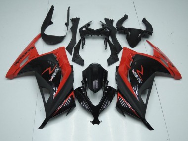 13-16 Rot Schwarz ZX300R Motorrad Verkleidungen