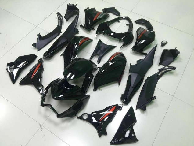13-16 Schwarz Z800 Motorrad Verkleidung