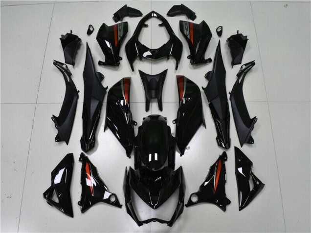 13-16 Schwarz Z800 Motorrad Verkleidung