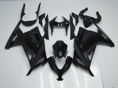 13-16 Schwarz ZX300R Motorrad Verkleidungen