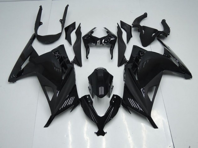 13-16 Schwarz ZX300R Motorrad Verkleidungen