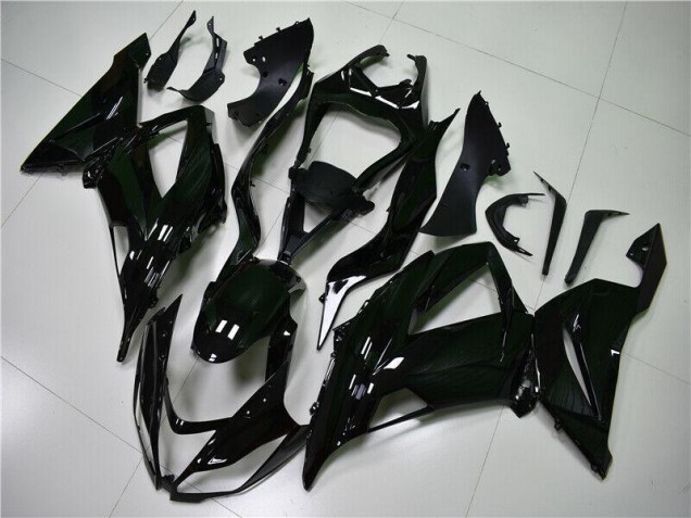 13-18 Glänzend Schwarz ZX6R Motorrad Verkleidung 13-18 Glänzend Schwarz ZX6R Motorrad Verkleidung