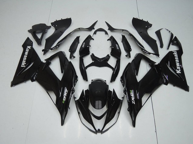 13-18 Glänzend Schwarz ZX6R Motorrad Verkleidungen 13-18 Glänzend Schwarz ZX6R Motorrad Verkleidungen