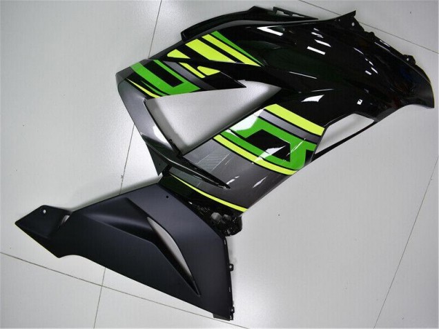 13-18 Grün Schwarz ZX6R Motorrad Vollverkleidung 13-18 Grün Schwarz ZX6R Motorrad Vollverkleidung