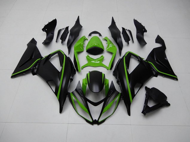 13-18 Schwarz Grün ZX6R Motorrad Verkleidungen 13-18 Schwarz Grün ZX6R Motorrad Verkleidungen
