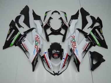 13-18 Schwarz Weiß Rapid Hager ZX6R Motorrad Verkleidung