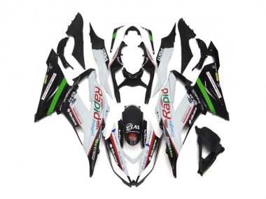13-18 Weiß Schwarz ZX6R Motorrad Verkleidung