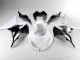 13-18 Weiß Schwarz ZX6R Motorrad Verkleidungen 13-18 Weiß Schwarz ZX6R Motorrad Verkleidungen