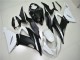 13-18 Weiß Schwarz ZX6R Motorrad Verkleidungen 13-18 Weiß Schwarz ZX6R Motorrad Verkleidungen