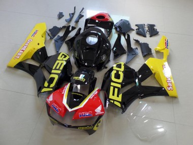 13-21 Gelb Schwarz Geico CBR600RR Motorrad Verkleidung
