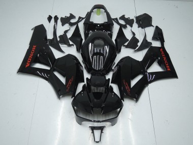 13-21 Glänzend Schwarz mit rotem Aufkleber CBR600RR Motorrad Verkleidung