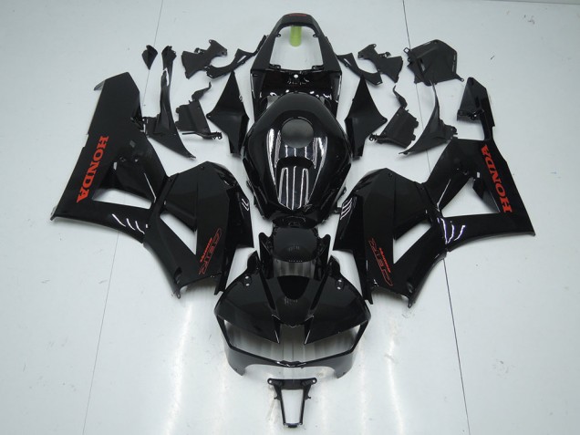 13-21 Glänzend Schwarz mit rotem Aufkleber CBR600RR Motorrad Verkleidung 13-21 Glänzend Schwarz mit rotem Aufkleber CBR600RR Motorrad Verkleidung